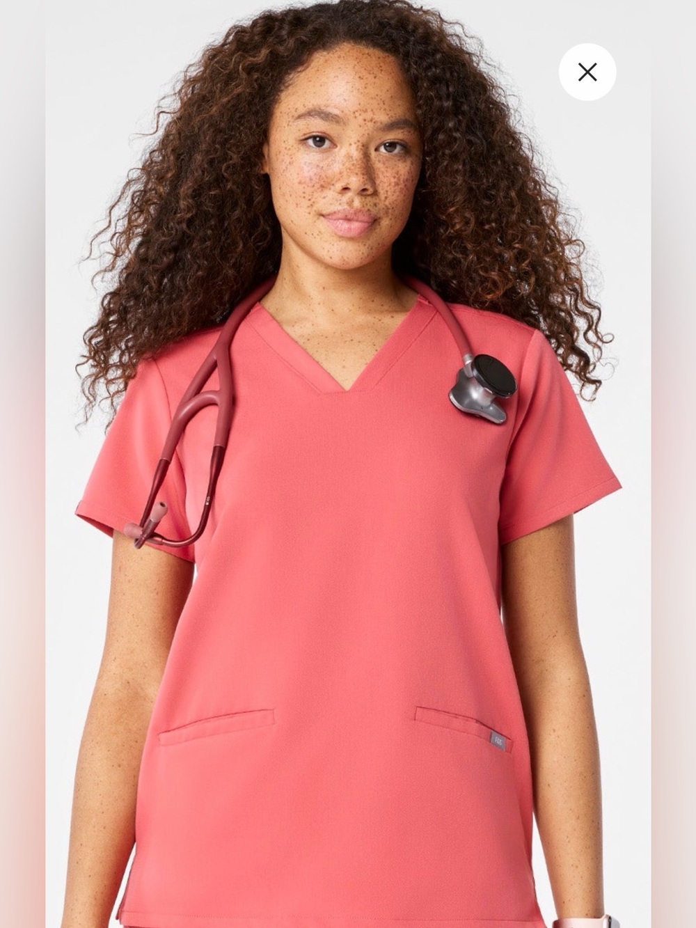 🫀Figs Pulmonary Pink Casma scrub top